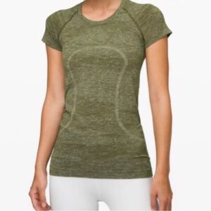 Lululemon Swiftly Speed Short Sleeve Everglades Field Green Size 8